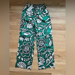 Zara printed floral stretch waist pants